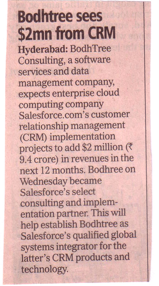 Salesforce CRM Implementation, Bodhtree